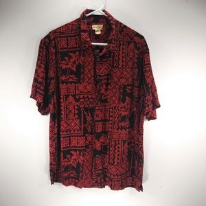 Panama Jack Mens Hawaiian Shirt 1990's